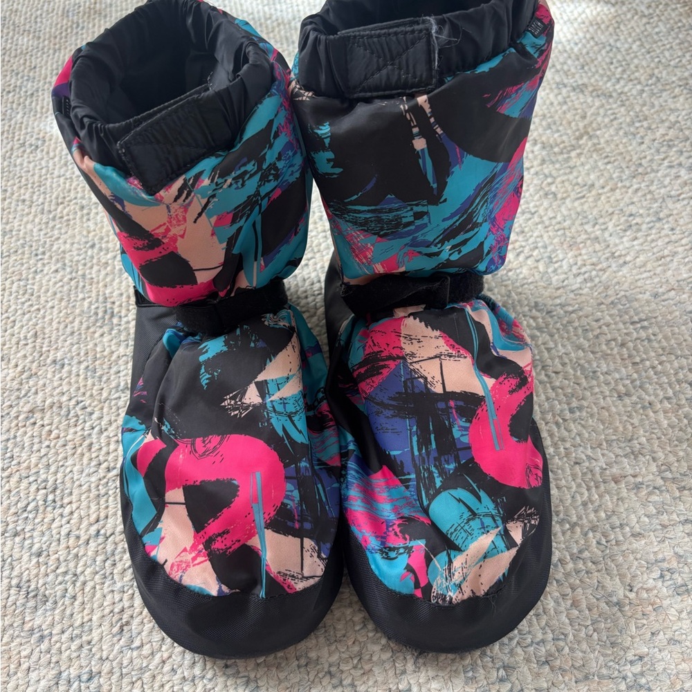 Colorful Abstract Print Boots